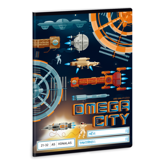 Ars Una Omega City A/5 vonalas füzet 2132