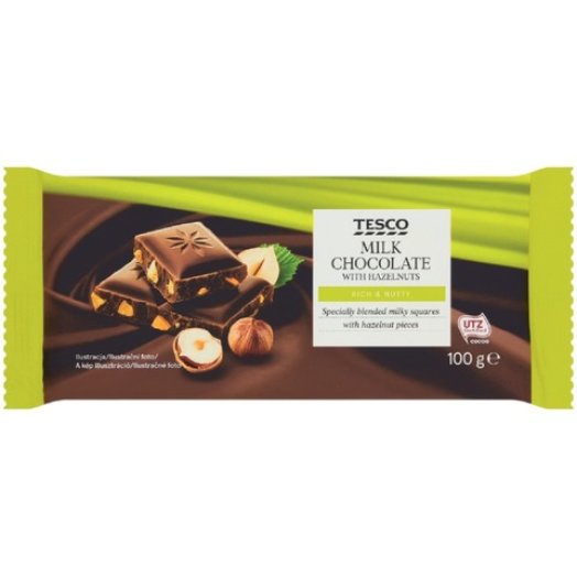 Tesco táblás csokoládé