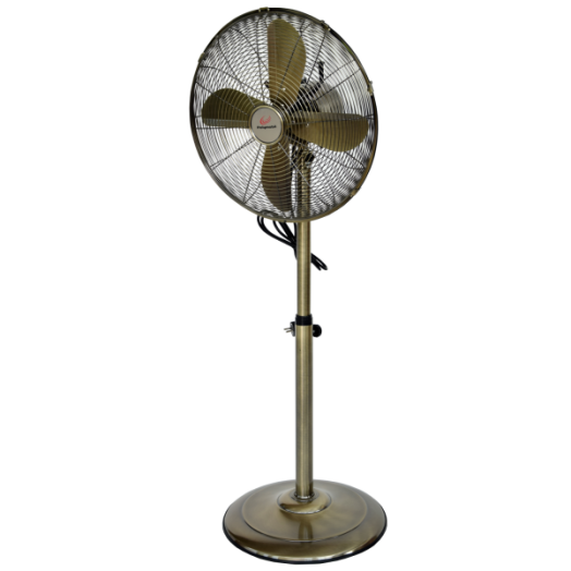 ÁLLÓ VENTILÁTOR RETRO 40CM 50W BRONZ SZÍNŰ,3SEBFOKOZAT, 59-120CM