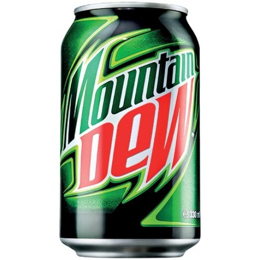 Pepsi, Mirinda narancs, 7 Up, Dr. Pepper vagy Mountain Dew dobozos szénsavas üdítőital