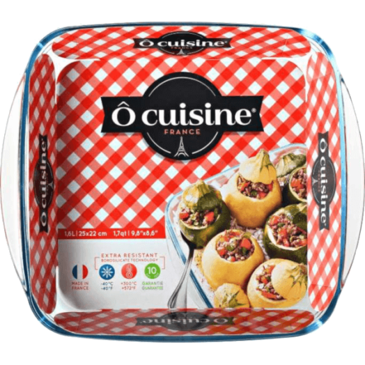 Ô CUISINE HŐÁLLÓ SÜTŐTÁL 21X21 CM NÉGYSZÖGLETES