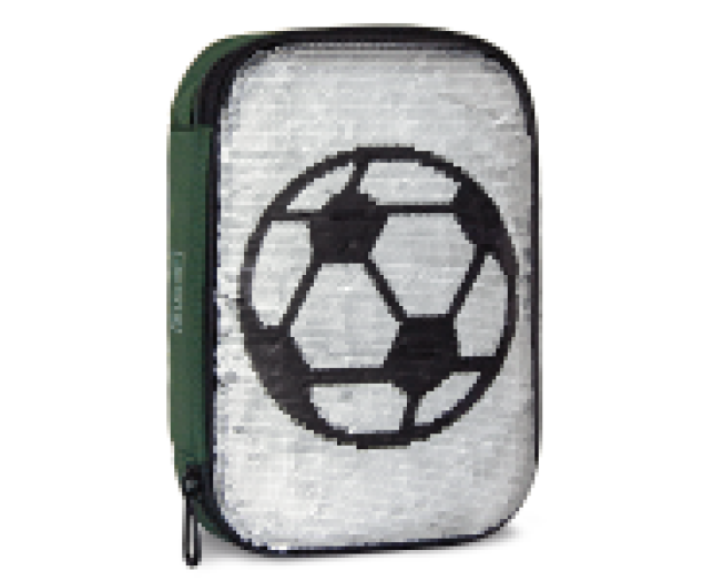Ars Una többszintes tolltartó flitteres Football foci