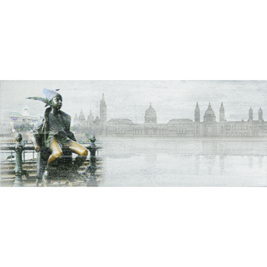 PETROL BUDAPEST DEKORCSEMPE 20X50CM 3DB-OS SZETT