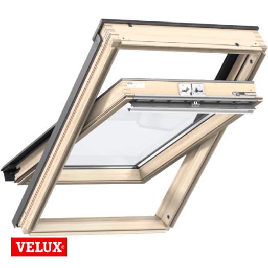 VELUX TETŐTÉRI ABLAK 55X78CM GZLCK021051 FELSŐ KILINCCSEL