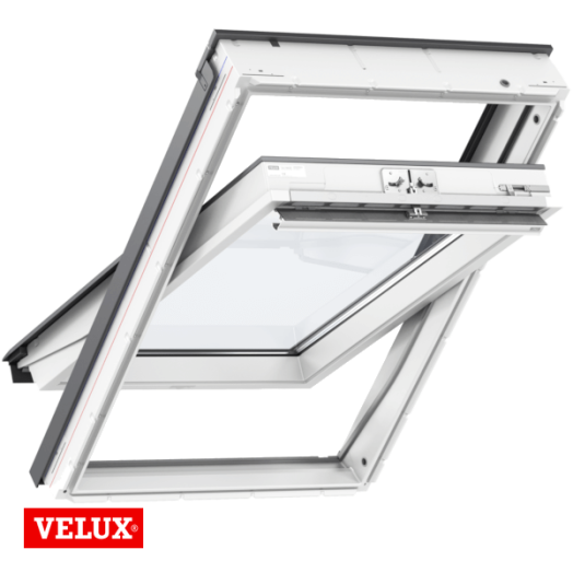 VELUX TETŐTÉRI ABLAK 78X98CM *KAP* GLUMK040051 FELSŐ KILINCCSEL