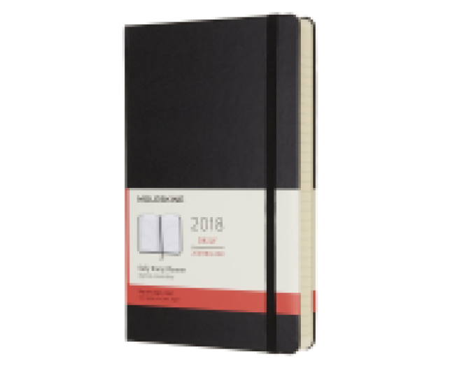 Moleskine 12havi határidőnapló Large napi keményfed. fekete