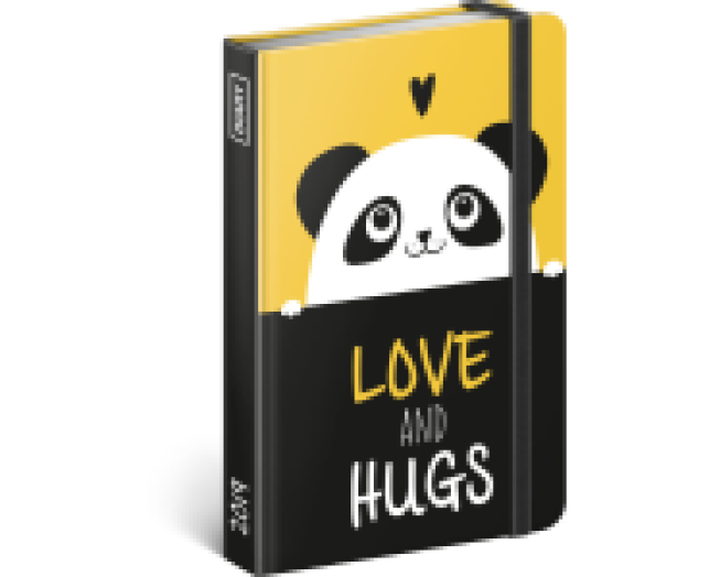 Zsebnaptár álló gumiszalagos Panda 5812
