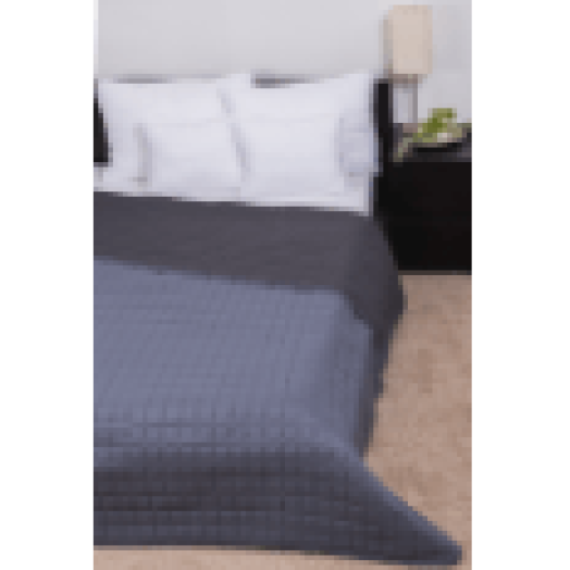 Laura kétoldalas ágytakaró, 235x250cm, világos-sötét szürke