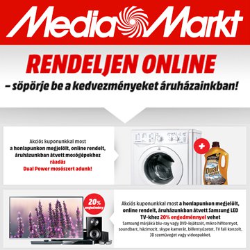 Rendelj online és söpörd be a kedvezményeket a Media Marktnál