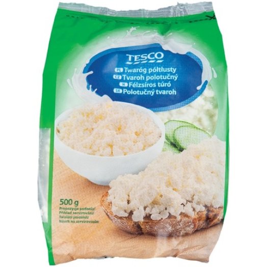 Tesco félzsíros túró