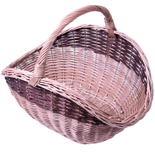 VESSZŐ KANDALLÓKOSÁR OVÁLIS 64X42X30CM KD-6