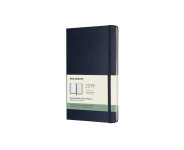 Moleskine 12havi határidőnapló Large heti keményfed. zafír