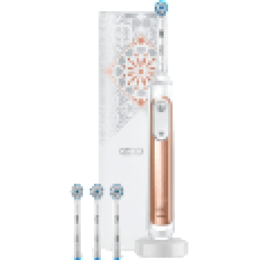 Genius X elektromos fogkefe Sensi fejjel, rose gold, - Luxe edition