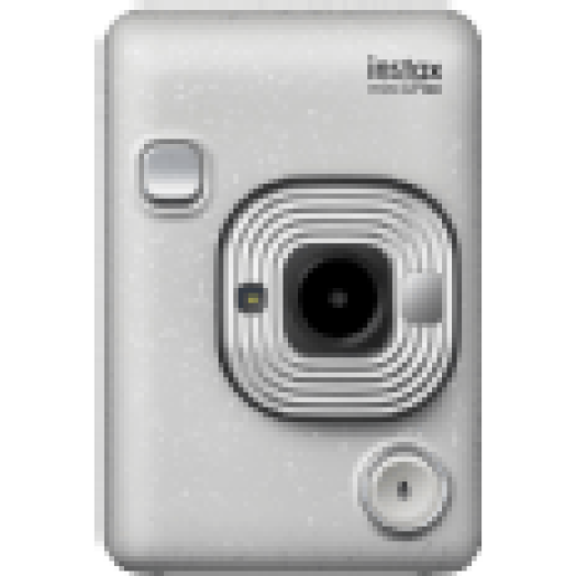 Instax Mini LiPlay instant fényképezőgép, kavics fehér
