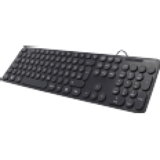 KC-500 Vezetékes USB-s billentyűzet, írógép design, fekete (182674)
