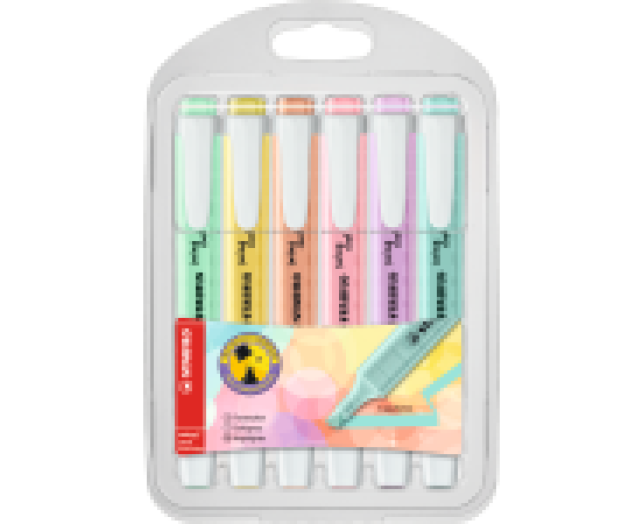 Stabilo Swing cool Pastel szövegkiemelő készlet 6 szín