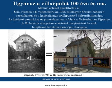 Ugyanaz a villaépület 100 éve és ma! ???????? #homexpresskisokos