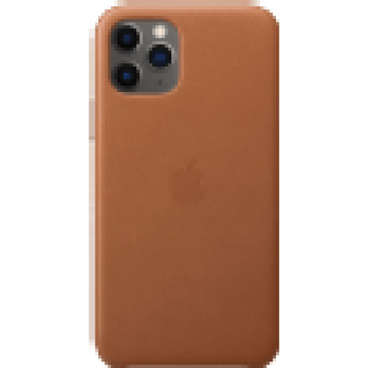 iPhone 11 Pro bőrtok - vörösesbarna