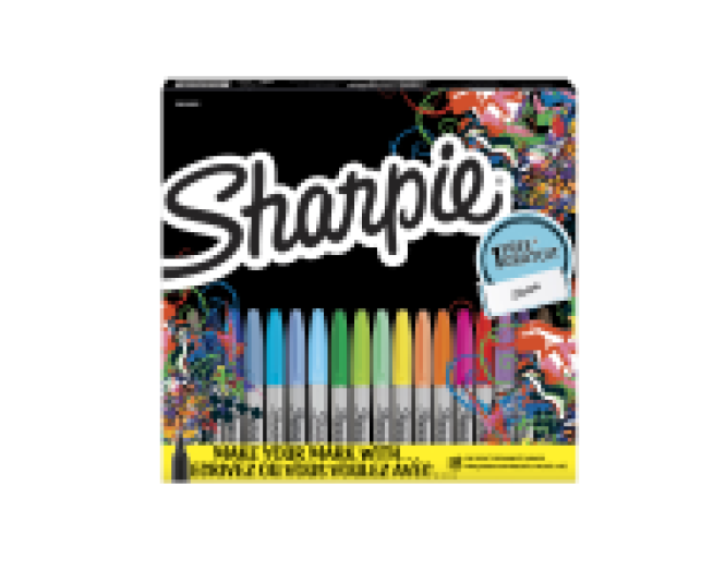 Sharpie permanent marker készlet 18db +tolltartó