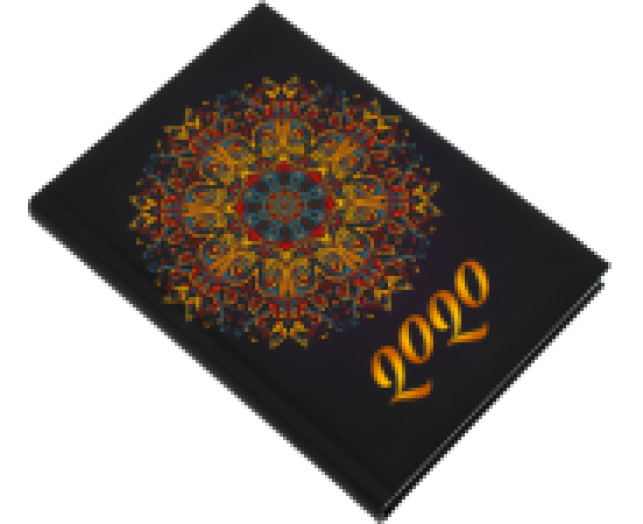 Zsebnaptár B6 2-Day 5441 mandala