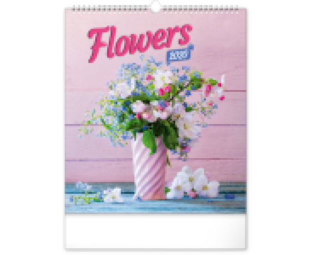 Falinaptár Flowers 6087
