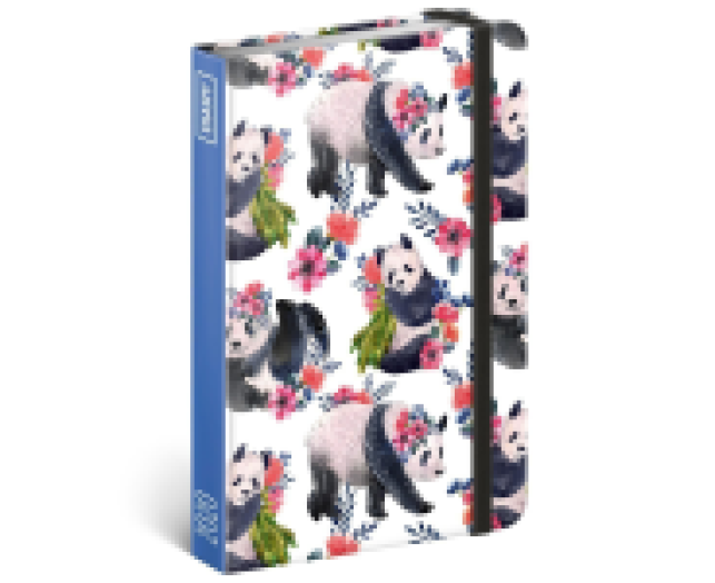 Zsebnaptár álló gumiszalagos Panda 5812