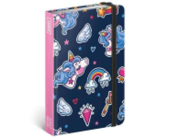 Zsebnaptár álló gumiszalagos Unicorn 5812