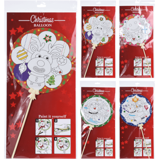 DEKOR BALLON 18CM,4 FÉLE MODELL AUTOMATA FELFÚJÓ RENDSZER
