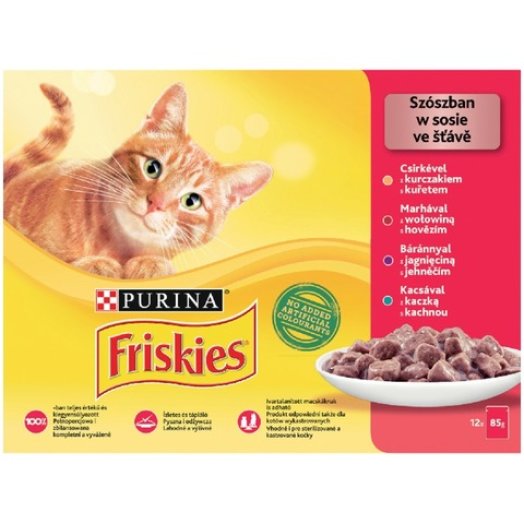 Friskies alutasakos macskaeledel multipack