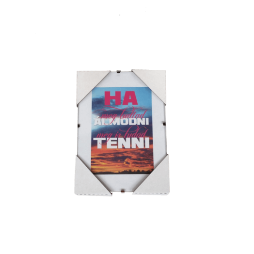 KERETNÉLKÜLI KÉPTARTÓ ÜVEGBŐL 9X13 CM