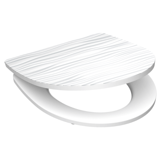 WC ÜLŐKE WHITE WAVE, DUROPLAST LECSAPÓDÁSGÁTLÓVAL