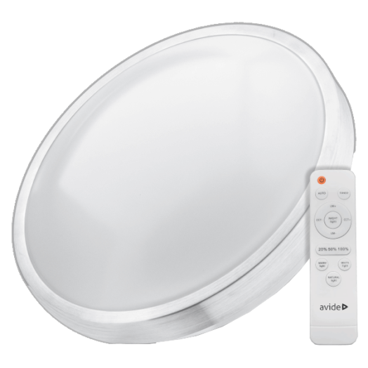 PANDORA LED MENNYEZETI 80W 4800LM 76CM ALUMÍNUM ÁLLÍT FÉNYERŐ+SZÍN.H