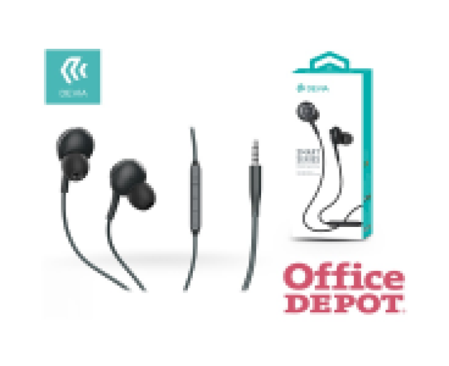 Devia ST313394 Smart fekete mikrofonos fülhallgató