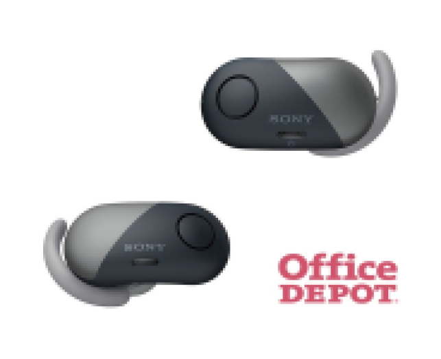 Sony WF-SP700N Bluetooth True Wireless zajszűrős fekete sport fülhallgató
