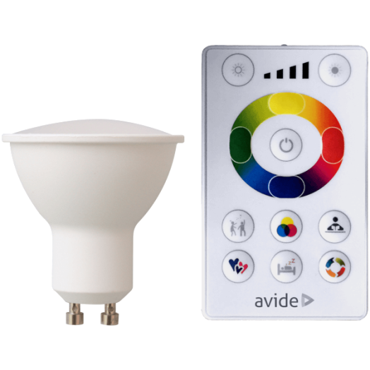 LED FÉNYFORRÁS GU10 SPOT 4,5W 230LM TÁVIRÁNYÍTÓVAL