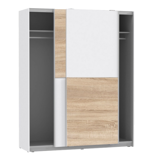 WINNER RUHÁSSZEKRÉNY SONOMA TÖLGY/ FEHÉR 170,3X190,5X61,2CM Outlet