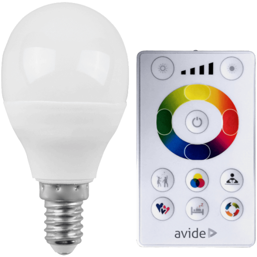 LED FÉNYFORRÁS E14 MINI GÖMB 5,5W 470LM TÁVIRÁNYÍTÓVAL