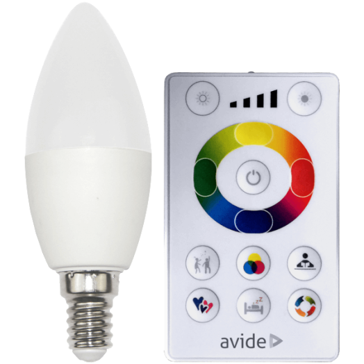 LED FÉNYFORRÁS E14 GYERTYA 5,5W 470LM TÁVIRÁNYÍTÓVAL