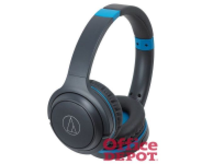 Audio-Technica ATH-S200BTGBL szürke-kék Bluetooth fejhallgató headset