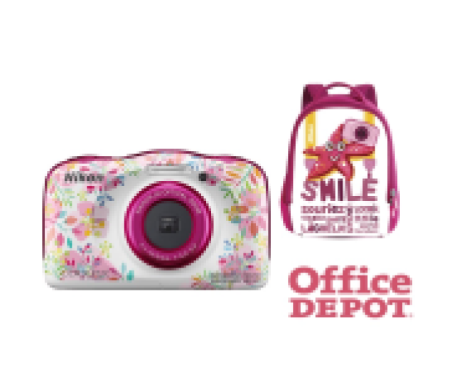 Nikon Coolpix W150 virágos digitális fényképezőgép hátizsák kit