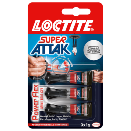 LOCTITE SUPER ATTAK POWER FLEX MINI TRIÓ GÉL 3X1G PILLANATRAGASZTÓ