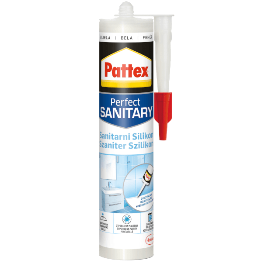 PATTEX SZANITER SZILIKON RAGASZTÓ 280ML FEHÉR