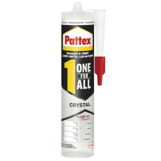 PATTEX ONE FOR ALL CRYSTAL 290G ÉPÍTÉSI SZERELŐ RAGASZTÓ