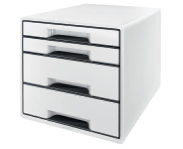 Leitz Wow Cube 4-fiókos irattároló fehér