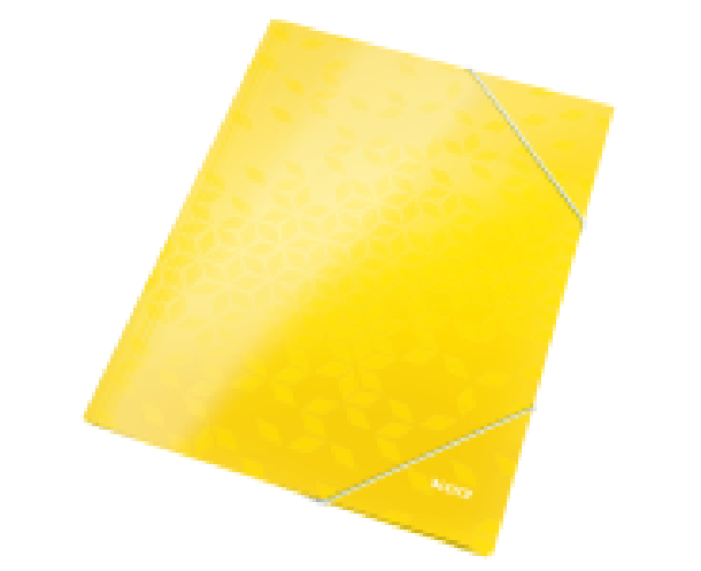 Leitz Wow karton gumis mappa sárga