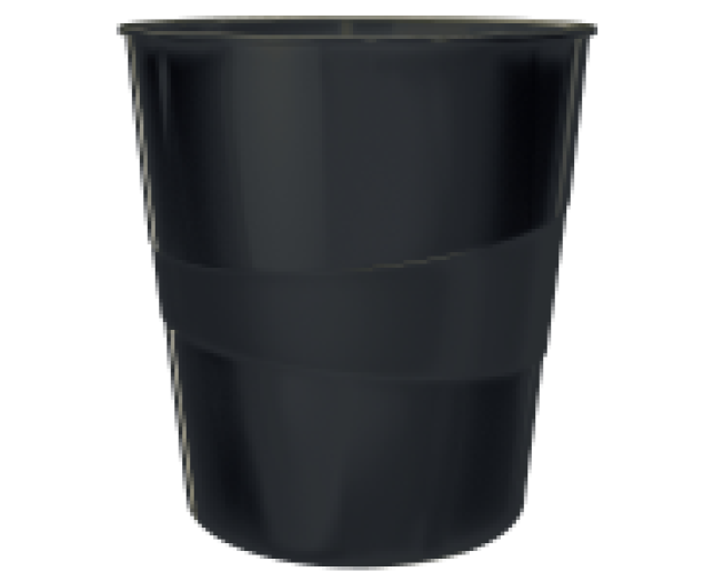Leitz Wow papírkosár metál fekete
