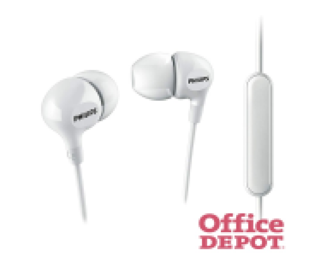 Philips SHE3555WT fehér mikrofonos fülhallgató