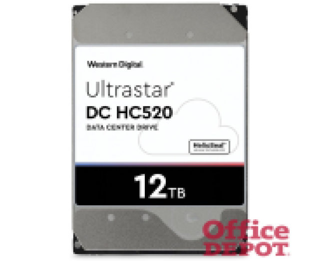 Western Digital 3,5" 12000GB belső SATAIII 7200RPM 256MB Ultrastar DC HC520 HUH721212ALE600  winchester