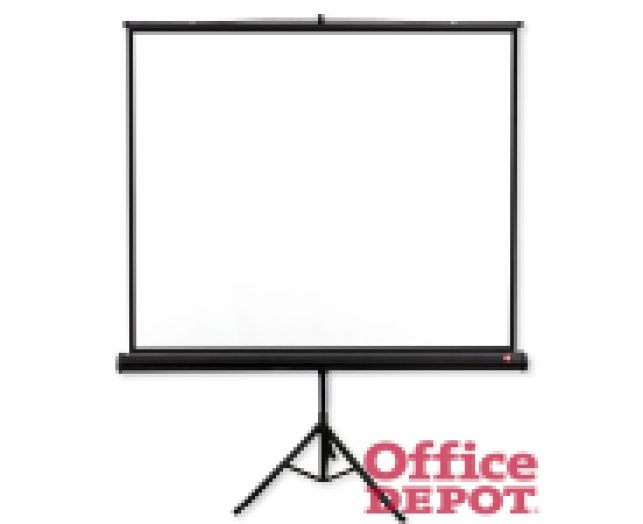 Avtek Tripod PRO 180 1:1 175x175cm matt fehér hordozható állványos vetítővászon fekete kerettel