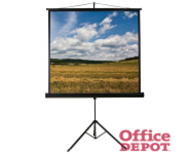 Funscreen Tripod 1:1 180cm×180cm hordozható 3 lábú állványos vetítővászon